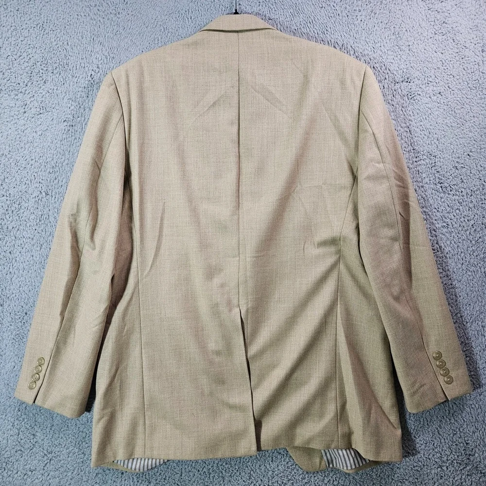 Lauren‎ Ralph Lauren Blazer Sport Coat Suit Men 43L 2-Button Beige